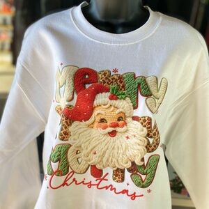 Elle Merry Vintage Santa Sweatshirt